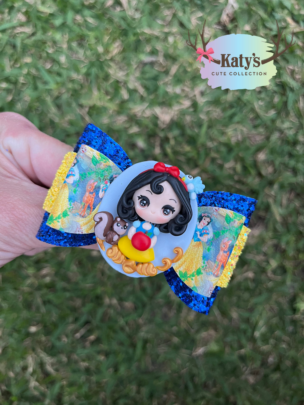 Apple Princess & Friend mini clay bow