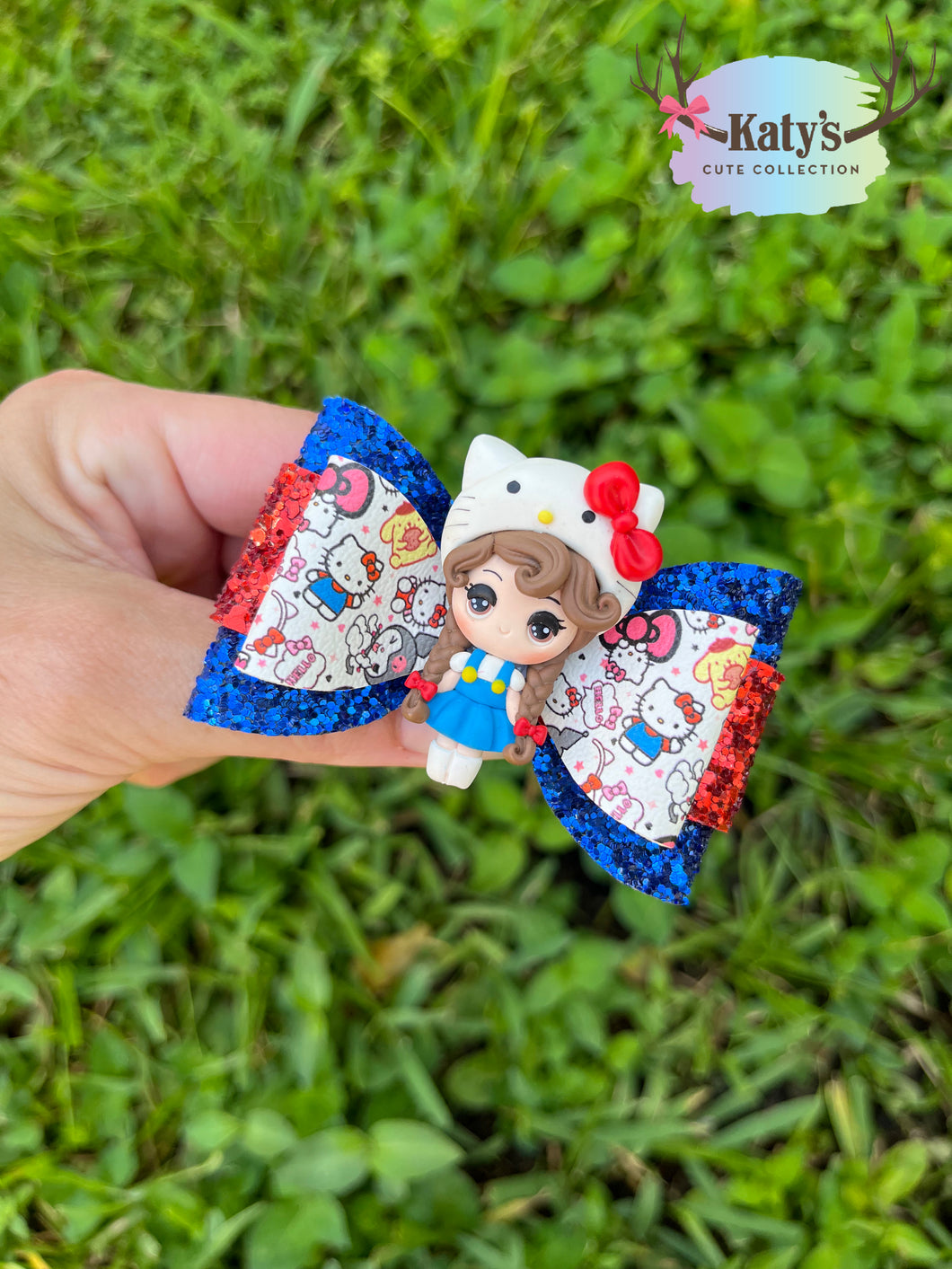 Kitty Friends Girls mini clay bows