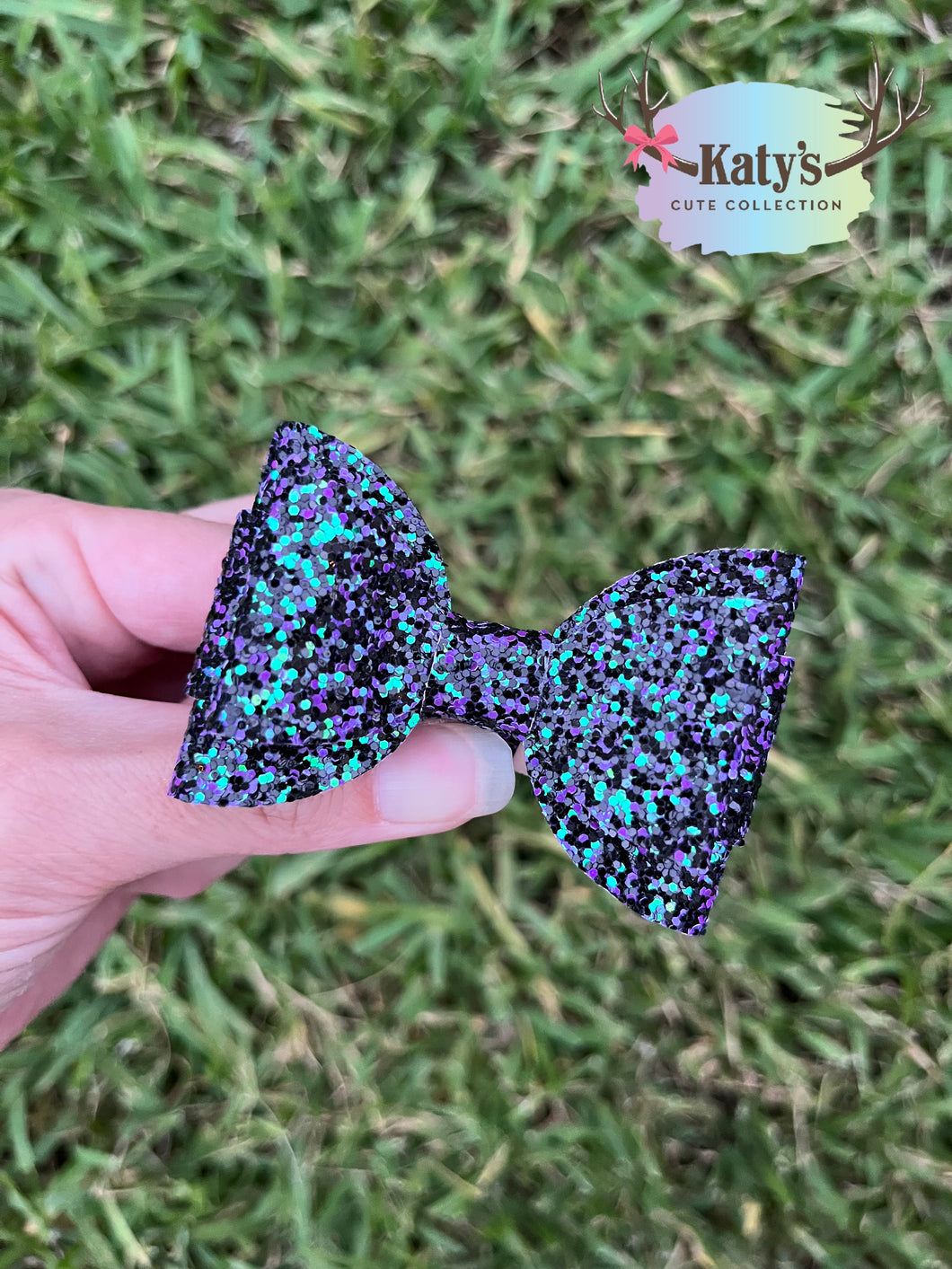 Purple Twilight mini bow