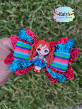 Load image into Gallery viewer, Killer Doll Pigtail Girl clay bow
