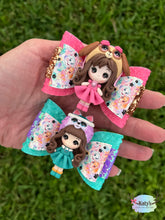 Load image into Gallery viewer, Puppy Patrol Girls mini clay bow
