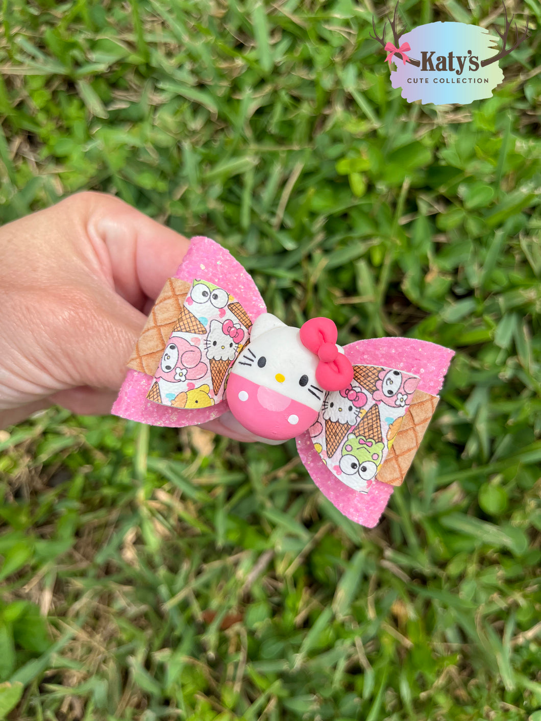 Kitty Friends Squishmallows mini clay bows