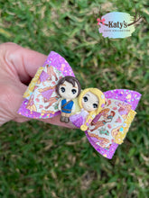 Load image into Gallery viewer, Long Hair Princess &amp; Boy mini clay bow
