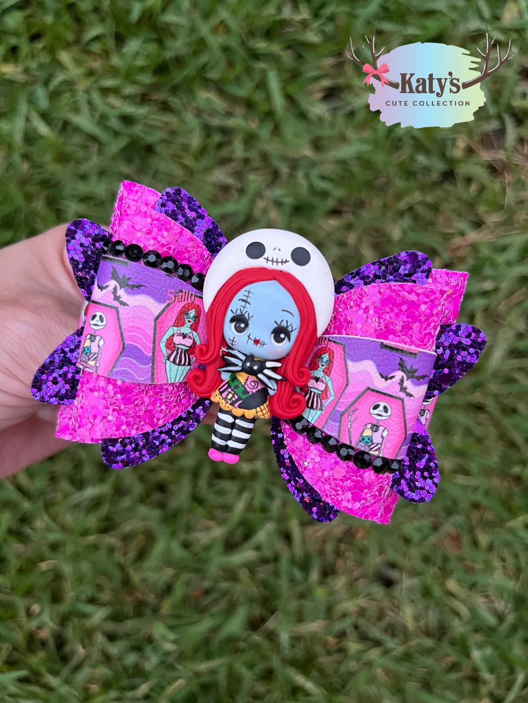 Neon Ragdoll clay bow
