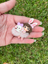 Load image into Gallery viewer, Bunny Ballerina clay bow
