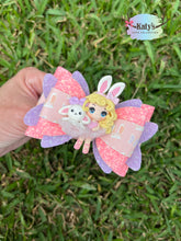 Load image into Gallery viewer, Bunny Ballerina clay bow
