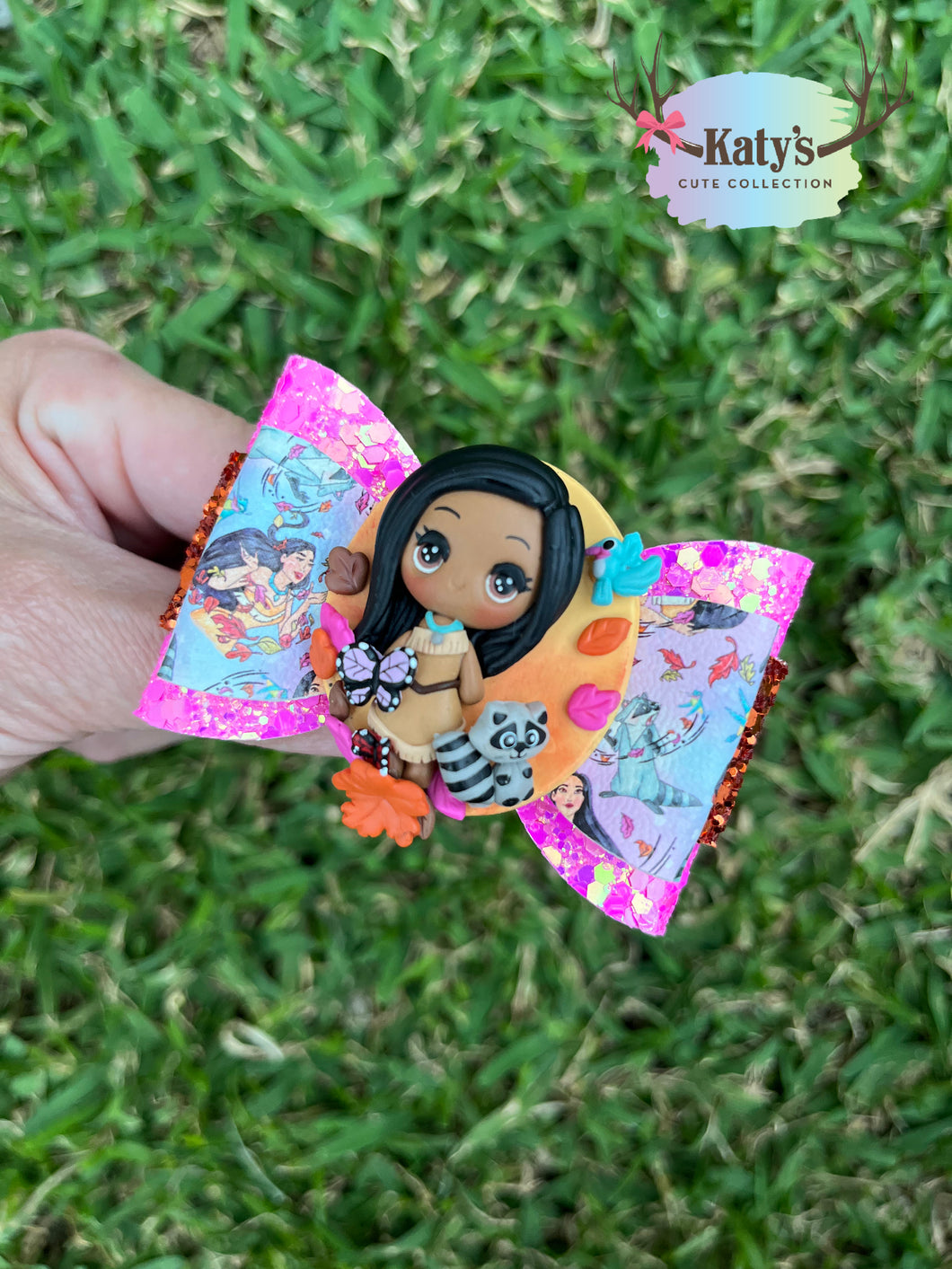Native American Princess mini clay bow