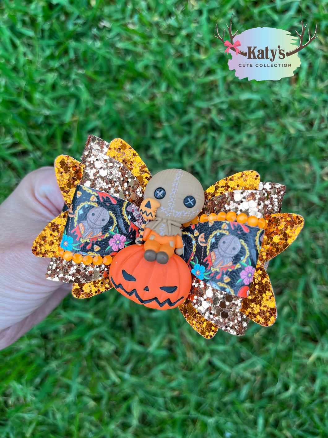 Halloween Demon clay bow