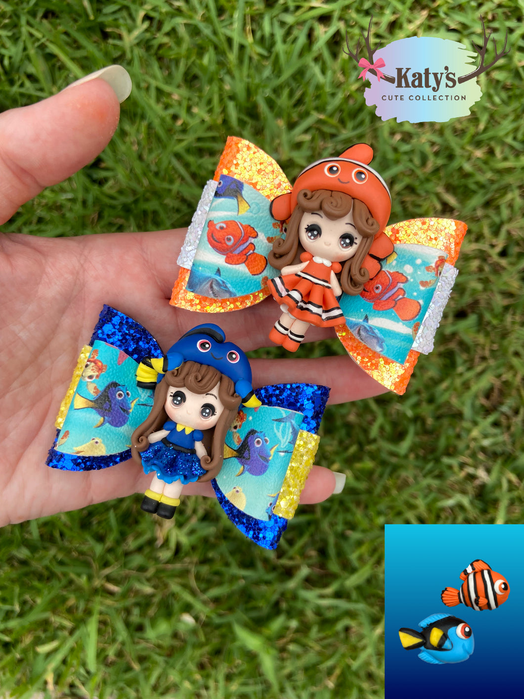Fish Friends clay piggies