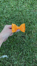 Load and play video in Gallery viewer, Irish Orange mini bow
