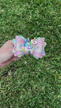 Load and play video in Gallery viewer, Blue Dog on Unicorn clay bow

