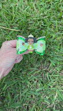 Load and play video in Gallery viewer, Green Princess mini clay bow
