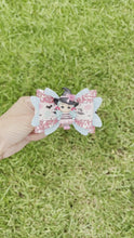 Load and play video in Gallery viewer, Aqua Pink Witch clay bow
