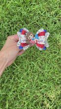 Load and play video in Gallery viewer, Patriotic Pool Girl clay bow
