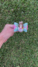 Load and play video in Gallery viewer, Blue Pink Egg Girl mini clay bow

