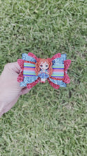 Load and play video in Gallery viewer, Killer Doll Pigtail Girl clay bow
