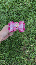 Load and play video in Gallery viewer, Pink Mermaid clay bow
