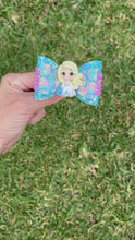 Load and play video in Gallery viewer, Ice Princess &amp; Salamander mini clay bow
