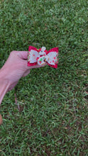 Load and play video in Gallery viewer, Christmas Unicorn mini clay bow
