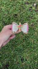 Load and play video in Gallery viewer, Wooden Cross mini clay bow
