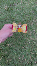 Load and play video in Gallery viewer, Yellow Princess &amp; Friends mini clay bow
