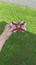 Load and play video in Gallery viewer, Peppermint Girl clay bow
