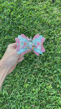 Load and play video in Gallery viewer, Floral Bunny clay bow
