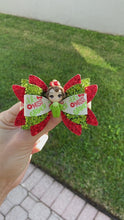 Load and play video in Gallery viewer, Lil Miss Grinch clay bow
