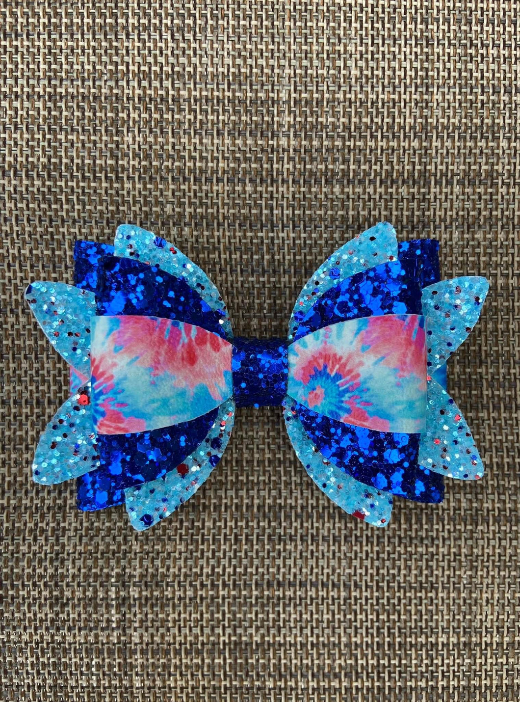 Patriotic Tye Dye bow