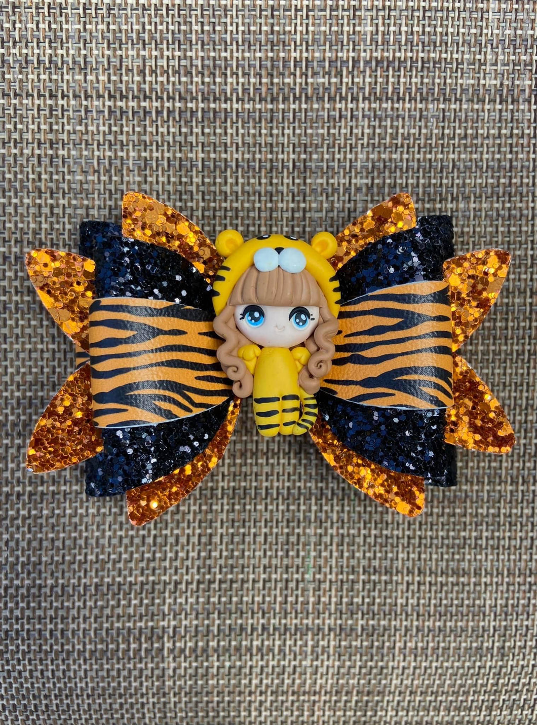 Tiger Girl clay bow