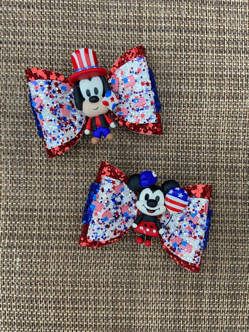 Patriotic Friends clay piggies