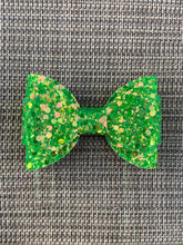 Load image into Gallery viewer, St. Patty’s Green mini bow
