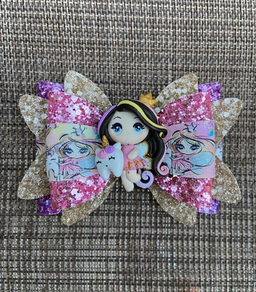Toothfairy Girl clay bow