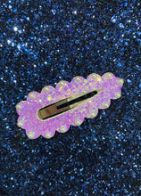 Load image into Gallery viewer, Aqua Mermaid clay bow &amp; snap clip set
