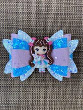 Load image into Gallery viewer, Little Bunny Girl clay bow
