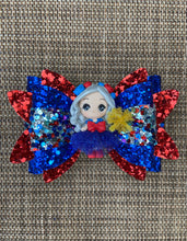 Load image into Gallery viewer, Sparkler Girl clay bow
